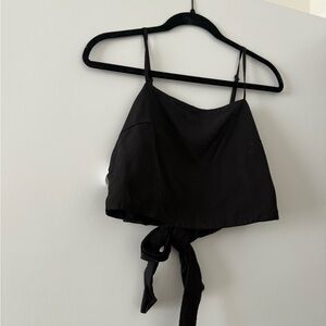 Black Tie-Back Cami Top jgalt